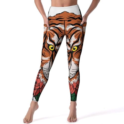 Legging femmes de sport yoga taille haute, pantalon fitness gym jogging S