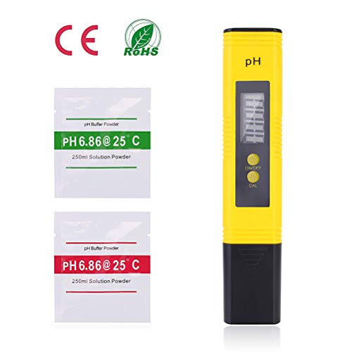 SyeRum PH value meter PH value meter Portable water quality tester with LCD display for testing the pH balance of drinking water, pool, aquarium