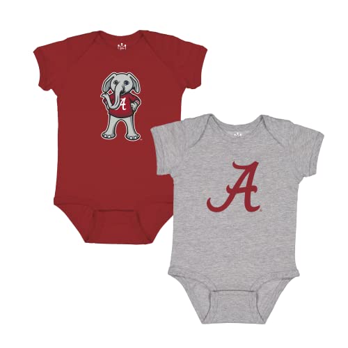 Image of Little King NCAA Bodysuit 2 Pack Short Sleeve-100% Cotton-Infant Sizes 0-3M 6M 12M 18M
