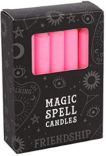 12 Magic Spell Candles - Friendship Pink 10cm