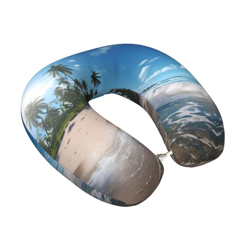 Almohada de viaje de espuma viscoelástica negra miniatura 2
