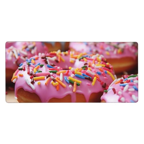 Grand tapis de bureau Pretty Donuts 40x90 cm pour ordinateur à la maison