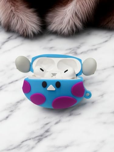 Image of SE HUB Airpods Pro 2 Case Cover for 2Nd Generation Shock Proof 360-degree Protection Case 3D Design Cover Soft Skin Silicone Compatible 3D Design Headphones Case (Instagram)- Avocado