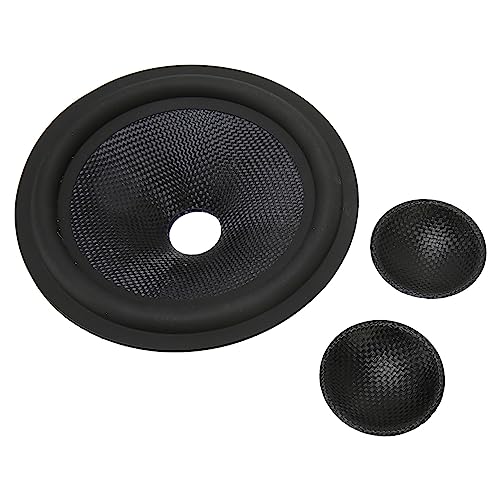 GOWENIC Rubber Surround Subwoofer Speaker Drum Paper, 1 Inch Inner Diameter, Black