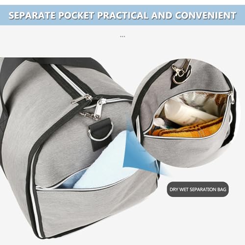 Foldie Travel Bag Expandable, Garment Bags for Travel, Suit Bag with Shoe Compartment & Wet Pocket, Waterproof Carryon Bag for Travel, Gym Bag for Workout, Business & Overnight Trips(Blue)4