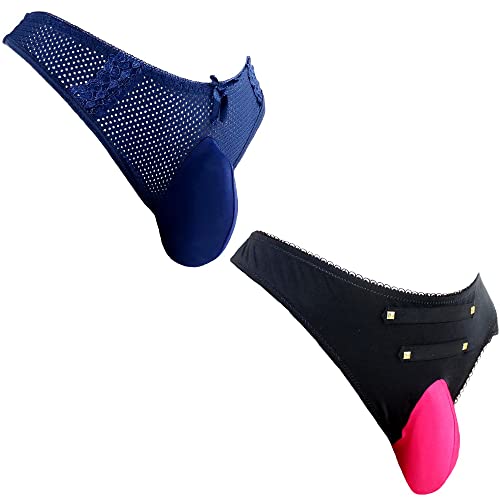 mexowom Sissy Pouch Panties of Men Kinds Sexy Underwear Lacy Panties Bikini Briefs T-Back Thong G-String4