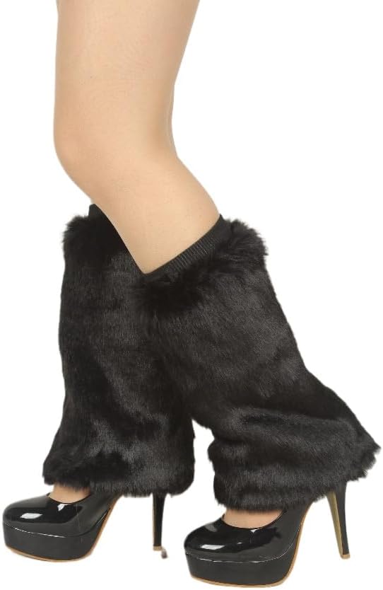Fuzzy Leg Warmers Fuzzy Socks for Women Punk Halloween Party Leopard Leg Warmers Y2k Fluffy Socks Striped Cute