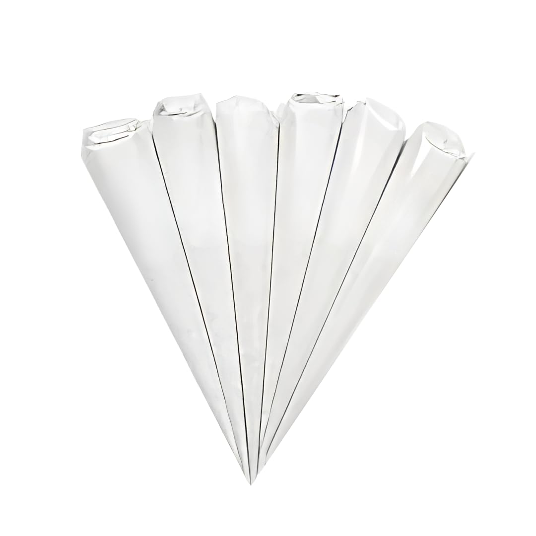 Set of 6 Ceramic Cones for Lippan, Mandala Art & Pottery Liner | Reusable Craft Applicator Tools for Clay, Mud Work, DIY & Fine Detailing | Smooth Flow Precision Cone Set-image-18