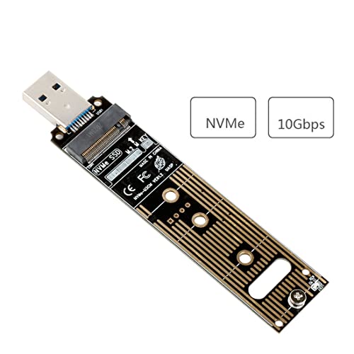 Adaptador USB 3.1 a NVMe M-Key PCI-E para SSD M.2 miniatura 5