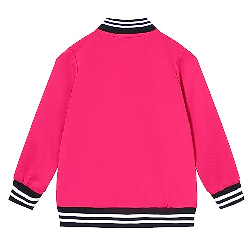 Image of LittleSpring Boys Girls Varsity Baseball Jacket Zip Up Bomber Jacket Thin 2-10Years