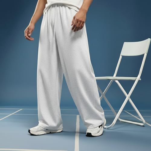 Image of dockstreet Straight Wide fit Long Length Open Bottom Jogger for Men /Trending Multi Pocket Style, Relaxed Casual Pants for Men