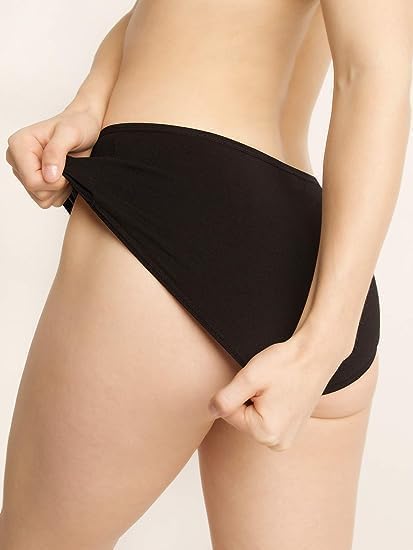 Image of Womens Underwear Cotton Hipster Panties Mid Rise Regular & Plus Size (S to 3XL) (Pack of 6) (Multicolour)