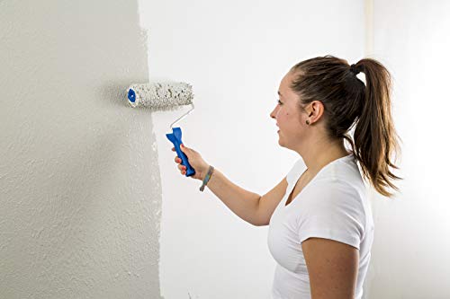 Knauf Fein 11 kg 1 mm EASYPUTZ, Körnung, schneeweißer, mineralischer Dekorputz, hochwertig, zum einfachen Aufrollen auf Wand oder Decke im Innenbereich, atmungsaktiv, Weiß