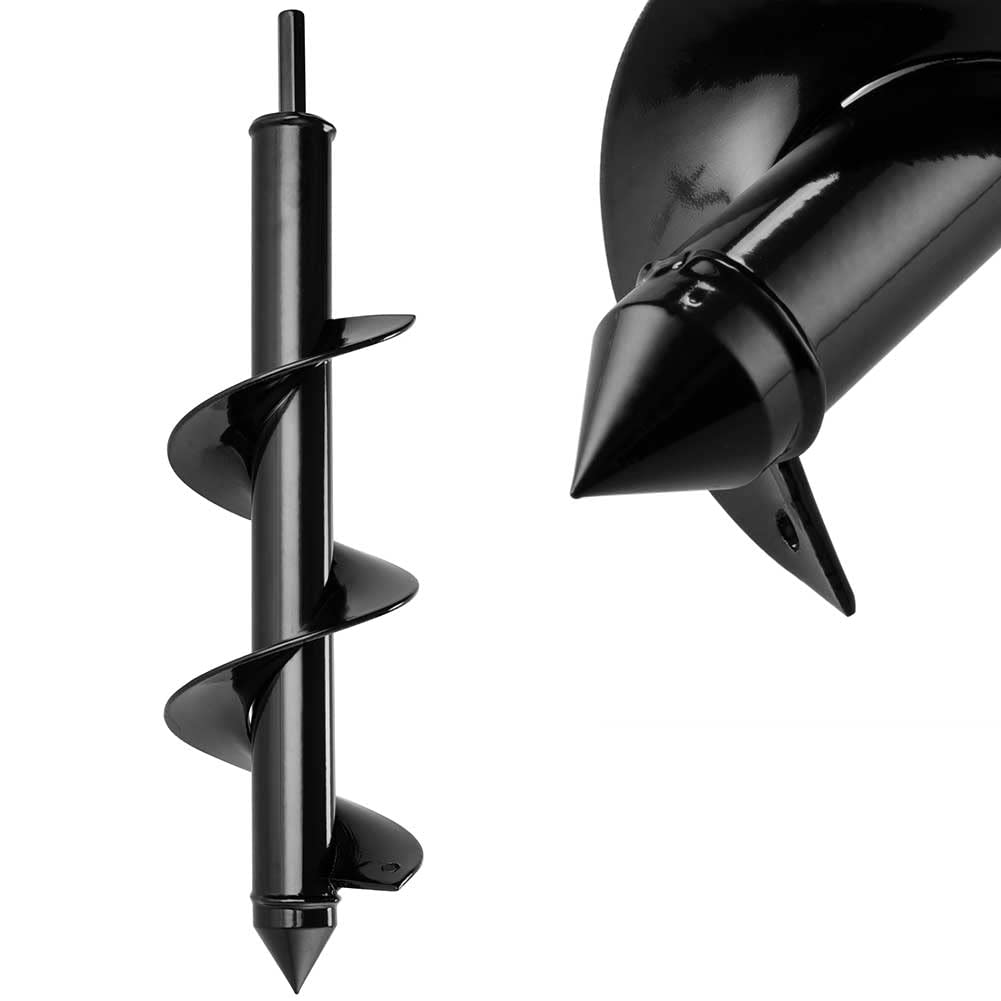 Punta per Trivella a Spirale da Giardino, Punta per Trapano a Mano, Strumento di Perforazione Accessori per Piantare Bulbi da Letto Foratura Coltivare Piante (Dia-8cm, L-30cm)