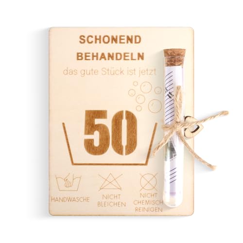 Kaempe Geldgeschenke Geburtstag 50, Geburtstagskarte 50 Aus Holz Mit Reagenzglas, Lustige Geschenk 50 Geburtstag Mann Frau, Gutschein, Geldgeschenk Verpackung Zum 50. Geburtstag Frau Mann Kaempe Geldgeschenke Geburtstag 50, Geburtstagskarte 50 Aus Holz Mit Reagenzglas, Lustige Geschenk 50 Geburtstag Mann Frau, Gutschein, Geldgeschenk Verpackung Zum 50. Geburtstag Frau Mann