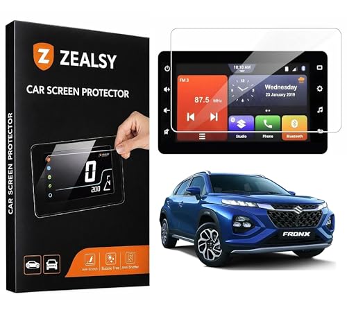 Image of Screen Guard Protector Compatible For MARUTI SUZUKI FRONX Delta Delta plus Zeta 7 Inch Infotainment System Touch Accessories (Fronx, 7 Inch)