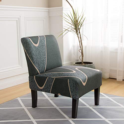 image for kj Facai Armless Accent Chair Cover Slipper Chair Cover Slipcover Stre