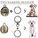 Morn Light Copper Dog Bells for Collars with Quick-Release Clasp - Audible Safety Trackers for Medium to Large Dogs, Outdoor Collar Accessories (Glossy Bronze+Bronze, 2-Pack)