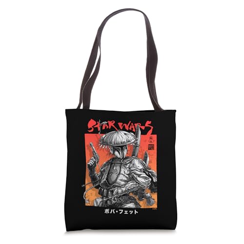 Tote bag Star Wars Visions Boba Fett grand cabas en toile graphique pour ordinateur et cours