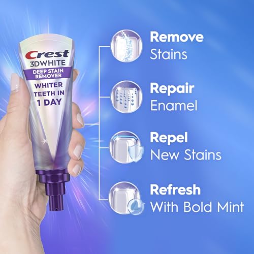 Crest 3DWhite Brilliance Deep Stain Remover Brilliant White Toothpaste - 3.1oz/2pk - Image 4
