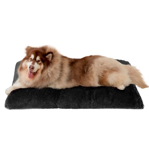 EHEYCIGA Fluffy Dog Crate Bed, Plush XX Large Dog Pillow, Black Deal