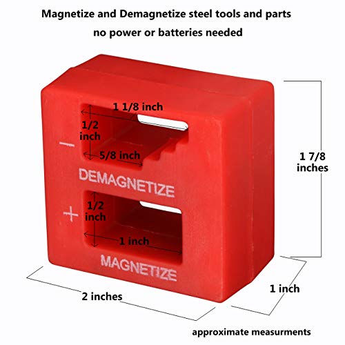 Harrier Hardware Magnetizer/Demagnetizer for Tools and Small Parts, 4-Pack