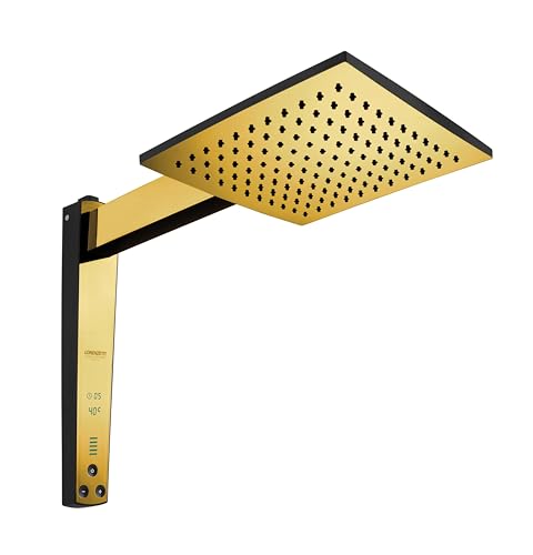 Chuveiro Acqua Century Digital Preto Dourado 220V 7500W