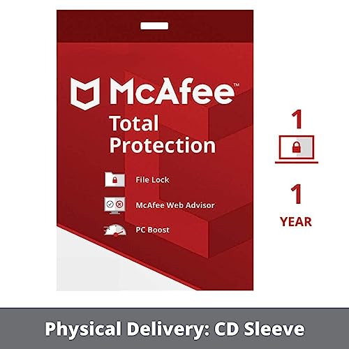 McAfee Total Protection - 1 PC, 1 Year (Activation Key Card) (B075S5CYW2) Amazon Price History, Amazon Price Tracker