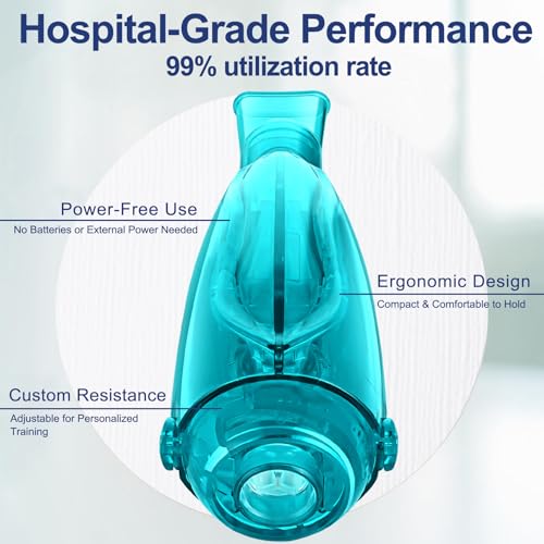 Image of Flutter Valve Device for Lungs, Breathing Exercise Device, Exerciser, Non-Measuring - Breathing Trainer, Adjustable Resistance Breathing Trainer for Natural Mucus