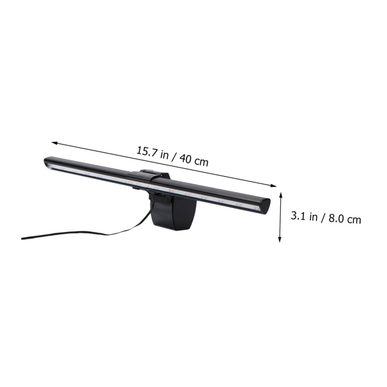 Angoily USB Monitor Leselampe mit 84 Leds, Dreifarbig, Schwarz, 5w