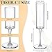 Bokon 30 Pcs 6oz Acrylic Stemmed Champagne Flutes, Unbreakable Clear Plastic Glass Set for Sparkling Wine, Reusable Crystal Tall Champagne Glasses Bulk for Wedding Anniversary Birthday