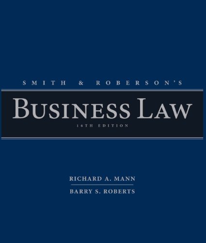 Smith and Roberson's Business Law