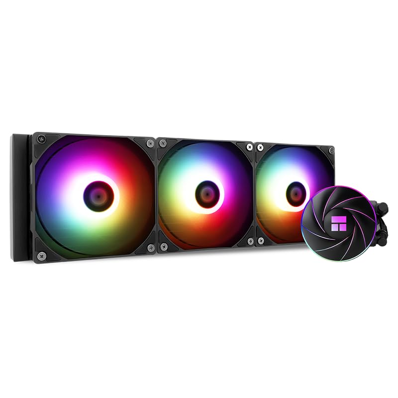 Thermalright Aqua Elite 360 ARGB - Refrigerador de CPU líquido, 360 unidades de refrigeración AIO, 3 ventiladores PWM de 120mm, para AM4/AM5, lga1851/1700