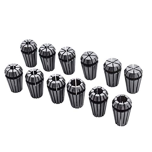 Er-16 Collet Set 12Pcs Er-16 Spring Collet Set 1/32-3/8 Cnc Super Precision 3/32 7/32 11/32 #TOP1