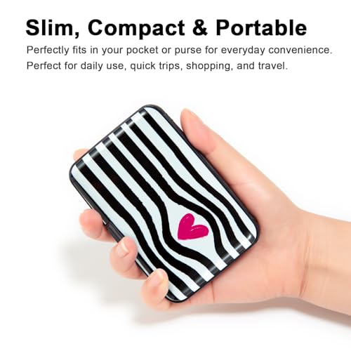 Image of Aluminum Wallet RFID Blocking Slim Metal Business ID Credit Card Holder Hard Case