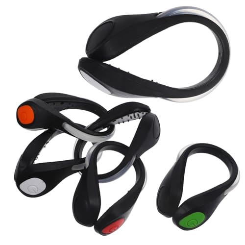 KOMBIUDA 6Pcs LED Shoe Lights for Night Running Safety Clip Lights for Runners Easy Attachment with Non Skid Design for Walking and Evening Activities