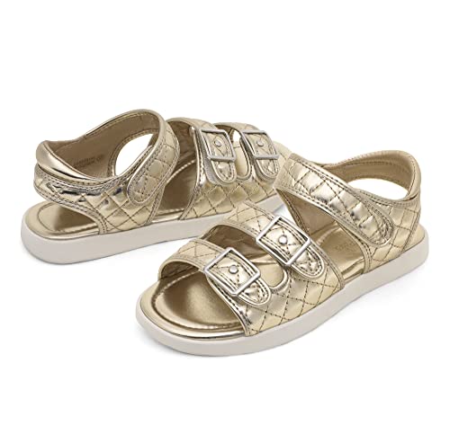 Image of DREAM PAIRS Girls Sandals Open Toe Summer Shoes with Adjustable Strap Buckle Toddler /Little Kid