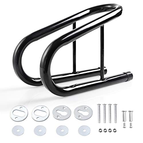 Goplus Removable Wheel Chock, 3.5" Motorcycle Wheel Chock Standard Stopper Cradle Holder