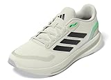 adidas Run Falcon 5 Herren-Sneaker, Off White/Black/Lime Burst, 43 1/3 EU