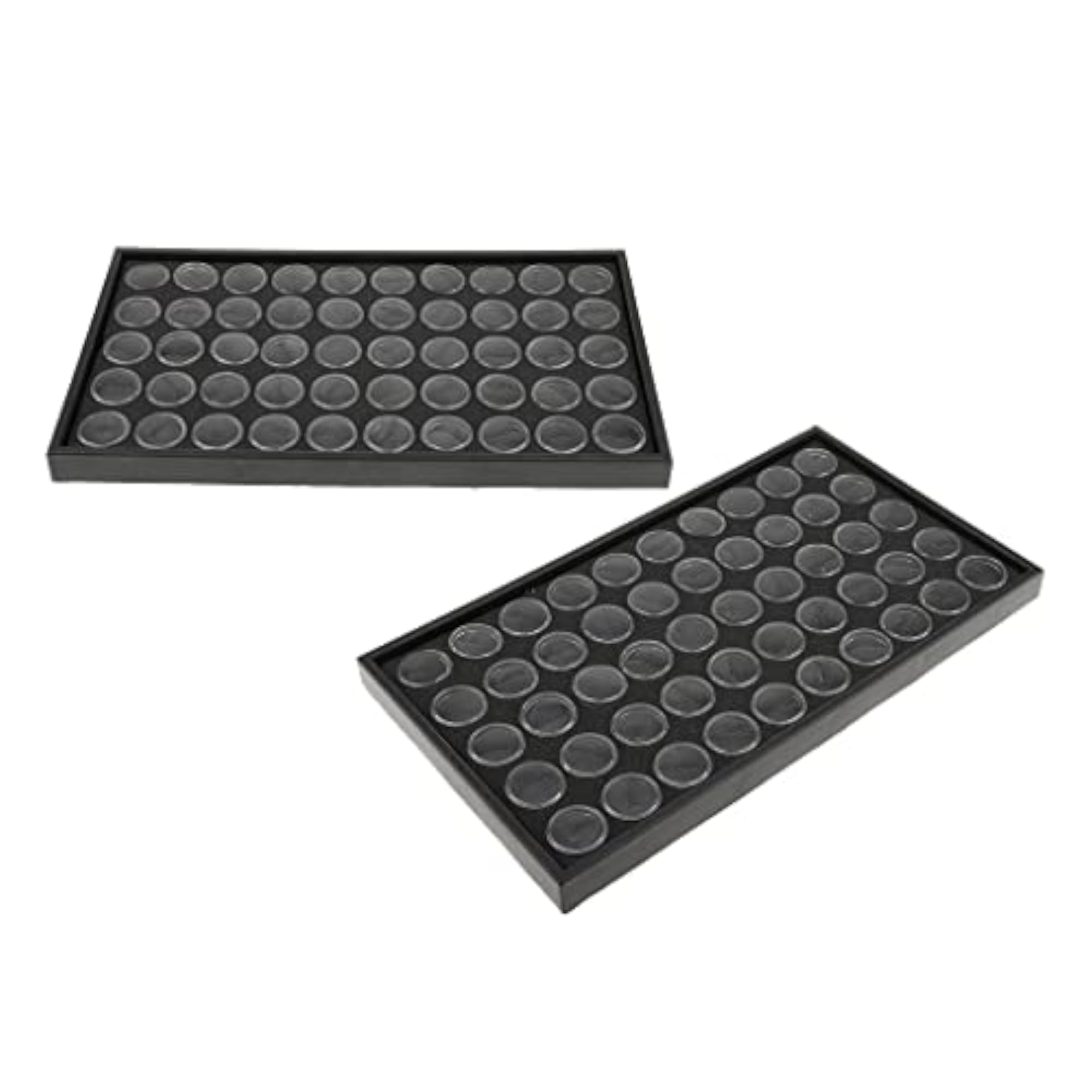 50 Grids Empty Nail Glitter Dust Powder Display Box