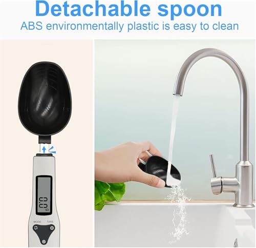 OBEST Electronic Measuring Spoon, Digital Scale Spoon, Kitchen Electronic Weighing Spoon with LCD Display, Weight from 0.1 Grams to 500 Grams Support Unit g/oz/gn/ct by OBEST - Image 2