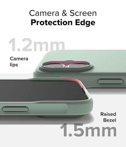 Image of Ringke Onyx Compatible with iPhone 16 Plus Case Cover Rugged Flexible Durable Anti-Slip TPU Protection Shockproof iPhone 16 Plus Back Cover - Mint