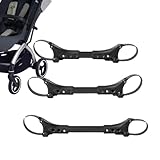 Conector para cochecito gemelo - Conector para dos bebés, Correas de seguridad para carrito infantil | Compatible con cochecitos paraguas, Articulaciones universales para trillizos y cuatrillizos, Con