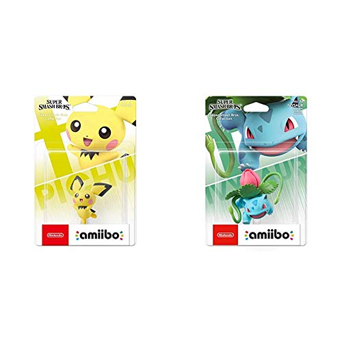 Nintendo Super Smash Bros Amiibo - Pichu + Amiibo - Ivysaur [Colección...