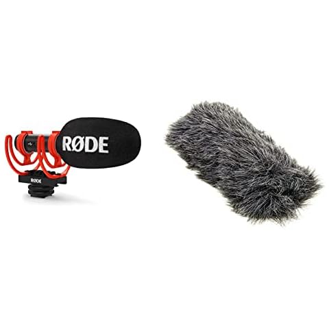Micrófono RØDE VideoMic GO II con Funda antiviento Cover
