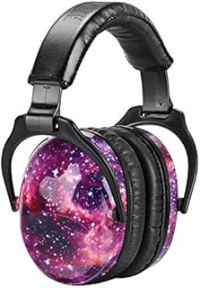 ZOHAN EM030 Kids Ear Protection Safety Ear Muffs, [Upgraded] Hearing Protectors for Children Have Sensory Issues, Adjustable Noise Reduction Earmuffs for Concerts, Fireworks, Air Shows - Nebula Print