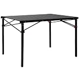 KingCamp Mesa Plegable Camping Enrollable de Aluminio Mesa Plegable Portatil Camping con Bolsa de Transporte Mesa Picnic Escritorio 107 x 70cm Soporte de hasta 80 kg