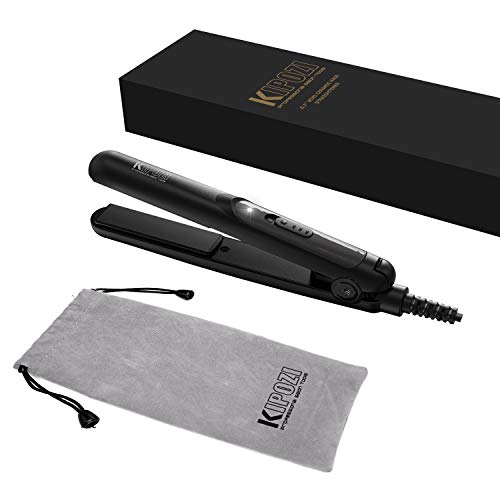 KIPOZI Mini Straightener, Small Flat Irons for Short Hair, 0.7 Inch Mini Travel