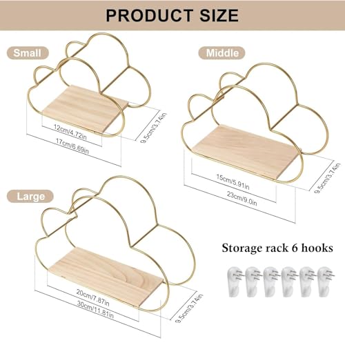 Étagère murale nuage pour optimiser mur vide de chambre à coucher - 7