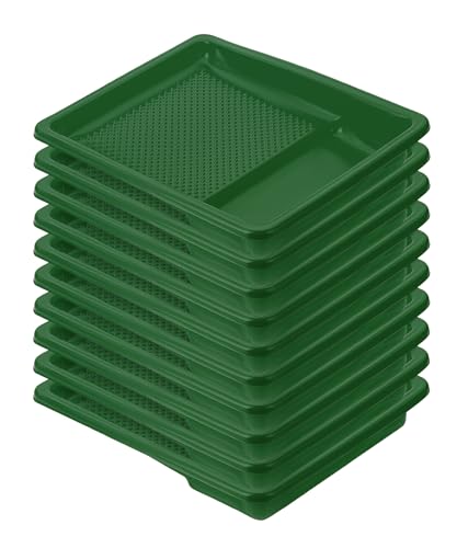 Bates- Paint Tray Liner 9 Inch 10 pcs Green Paint Pans Trays Plastic Paint Tray Roller Tray Liners